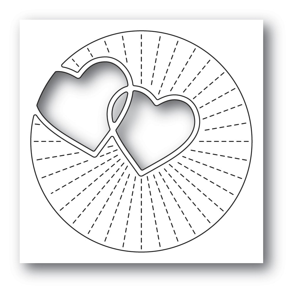 Poppystamps Die - Twinkling Hearts