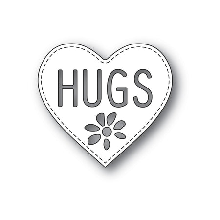 Poppystamps Die - Hugs Heart