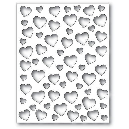 Poppystamps Die - Confetti Heart Plate