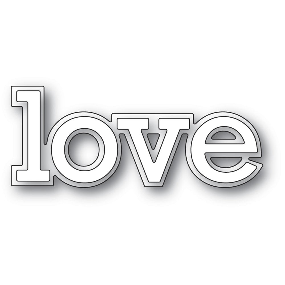 Poppystamps Die - Love Outline