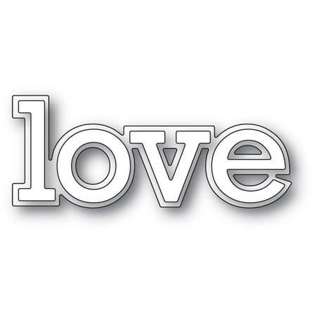 Poppystamps Die - Love Outline