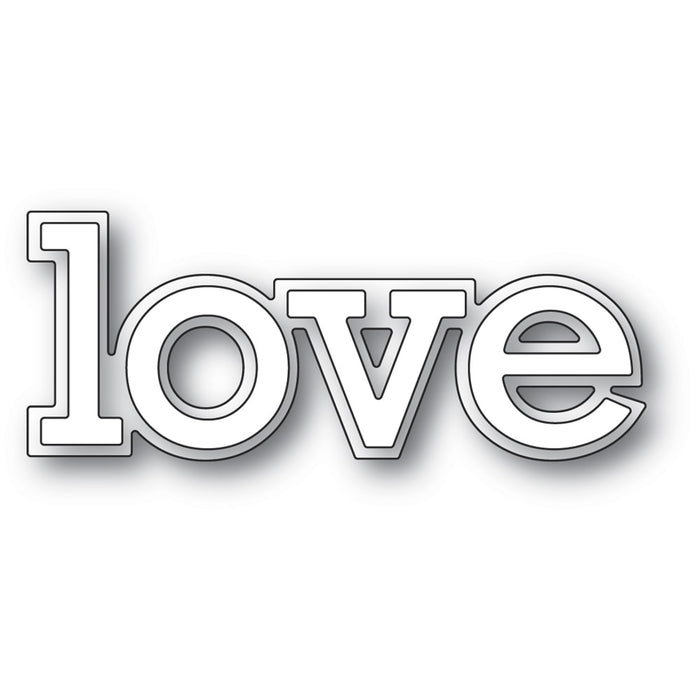 Poppystamps Die - Love Outline