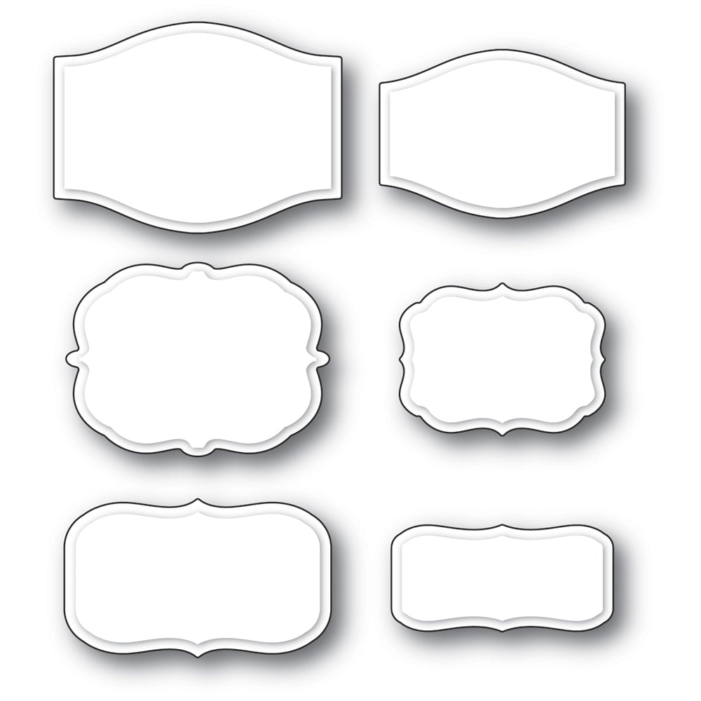 Poppystamps Die - Colwell Label Set