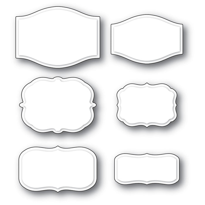 Poppystamps Die - Colwell Label Set