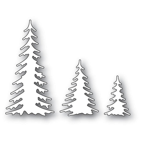 Poppystamps Die - Evergreen Trio