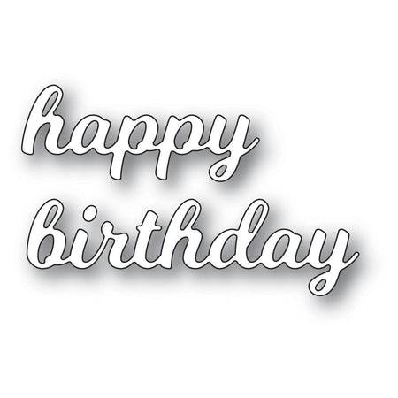 Poppystamps Die - Splendid Happy Birthday