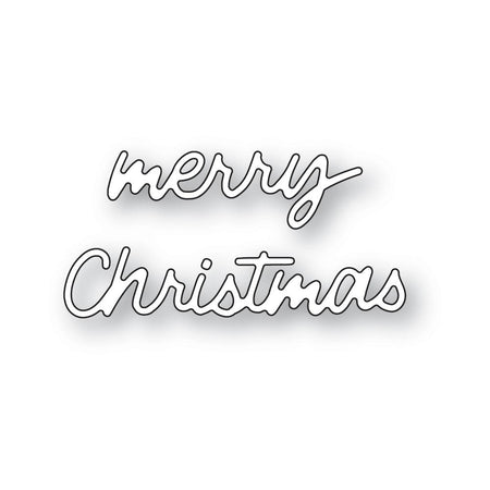Poppystamps Die - Small Freestyle Merry Christmas