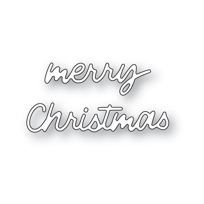 Poppystamps Die - Small Freestyle Merry Christmas
