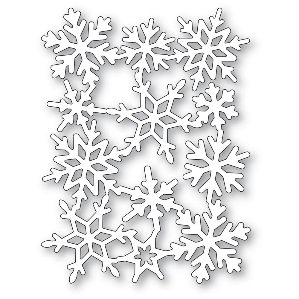 Poppystamps Die - Snowflake Background