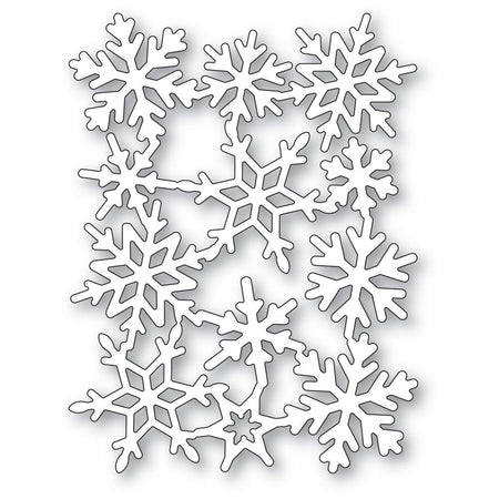 Poppystamps Die - Snowflake Background