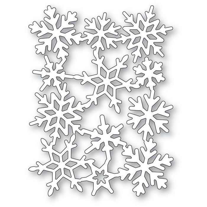Poppystamps Die - Snowflake Background