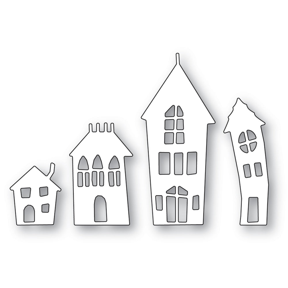 Poppystamps Die - Twisted Houses