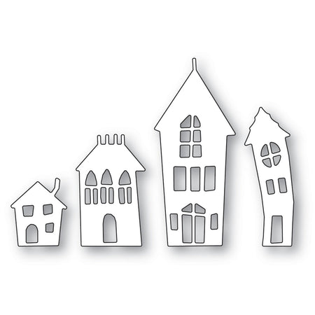 Poppystamps Die - Twisted Houses