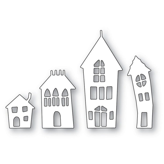 Poppystamps Die - Twisted Houses