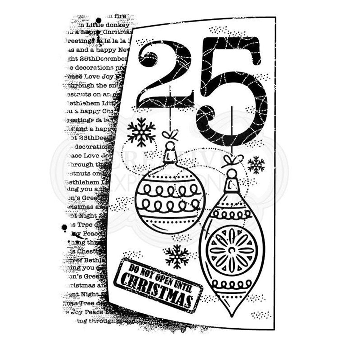 Woodware Clear Magic Singles Stamps - 25th December