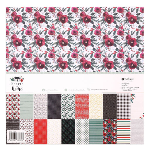 Rosie's Studio Hearth & Home - 12x12 Paper Pack