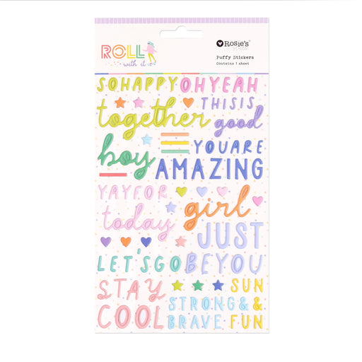 Rosie's Studio Roll With It - Puffy Sentiments