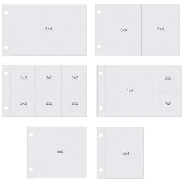 Simple Stories Sn@p - 4x6 Page Protectors Horizontal Variety Pack