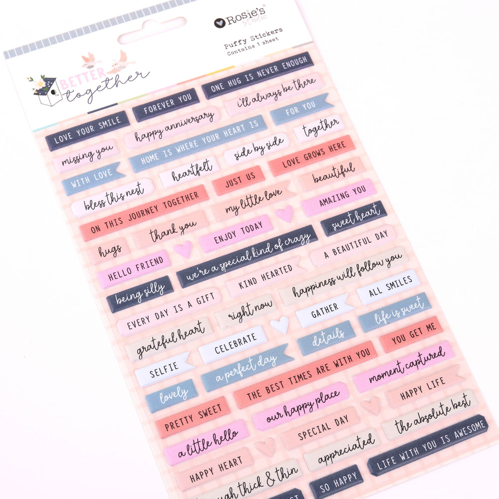 Rosie's Studio It's Better Together - Puffy Stickers