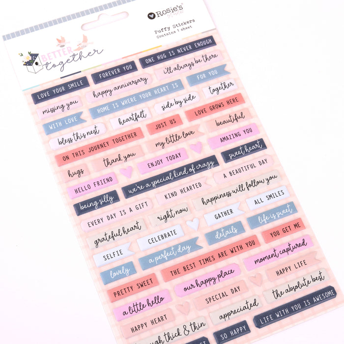 Rosie's Studio It's Better Together - Puffy Stickers