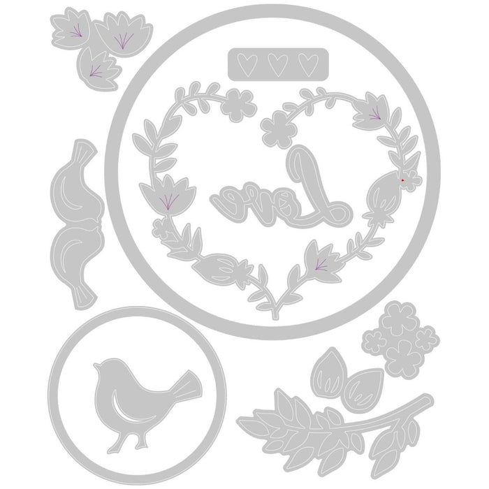 Sizzix Thinlits Die - Mini Love Birds