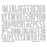 Sizzix Tim Holtz Thinlits Die - Alphanumeric Theory
