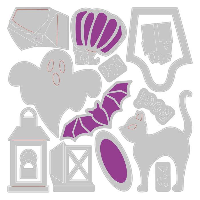 Sizzix Thinlits Die - Halloween Motifs