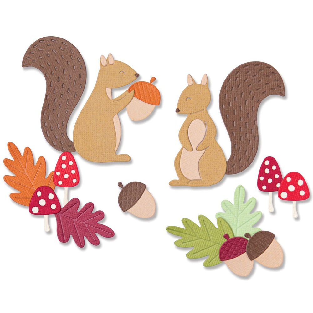 Sizzix Thinlits Die - Harvest Squirrels