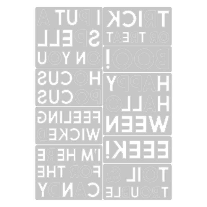 Sizzix Tim Holtz Thinlits Die - Bold Text Halloween