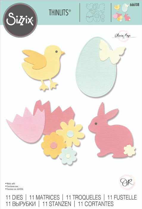 Sizzix Tim Holtz Thinlits Die - Basic Easter Shapes