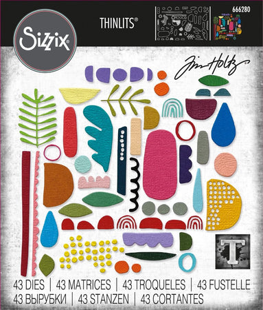 Sizzix Tim Holtz Thinlits Die - Abstract Elements