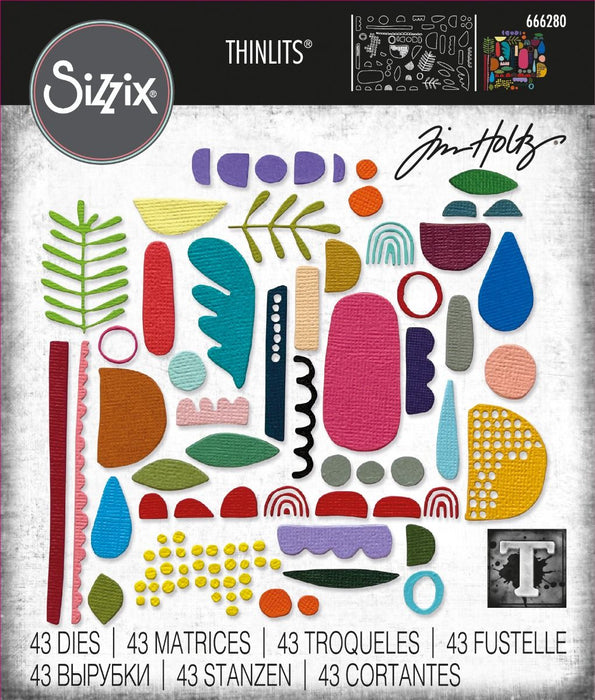 Sizzix Tim Holtz Thinlits Die - Abstract Elements