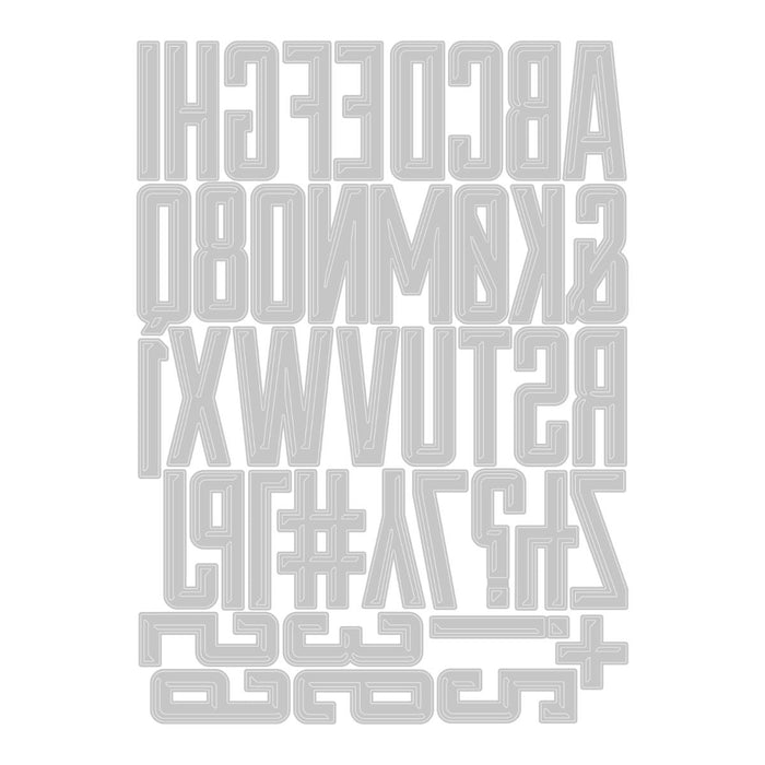 Sizzix Tim Holtz Thinlits Die - Alphanumeric Emporium