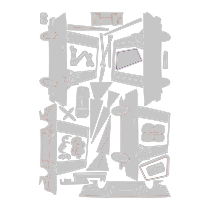 Sizzix Tim Holtz Thinlits Die - Road Trip Colorize