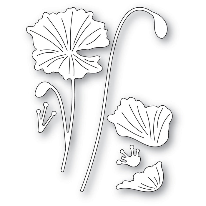 Memory Box Die - Graceful Poppy Stems