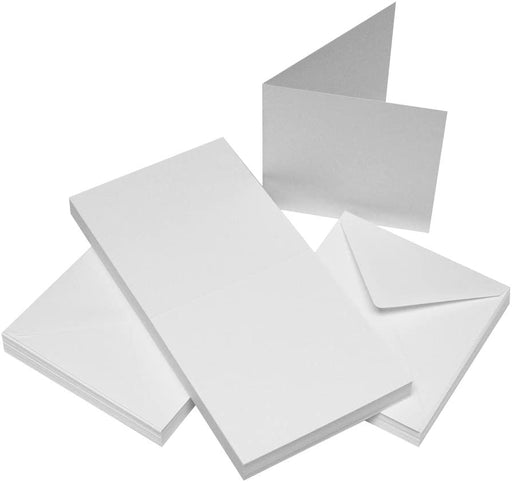 Craft UK Card Blanks & Envelopes - 4x4 White (50)