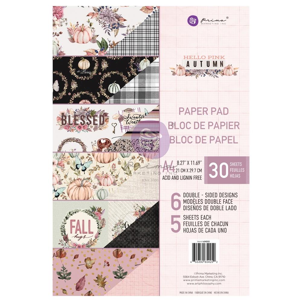 Prima Hello Pink Autumn - A4 Paper Pad