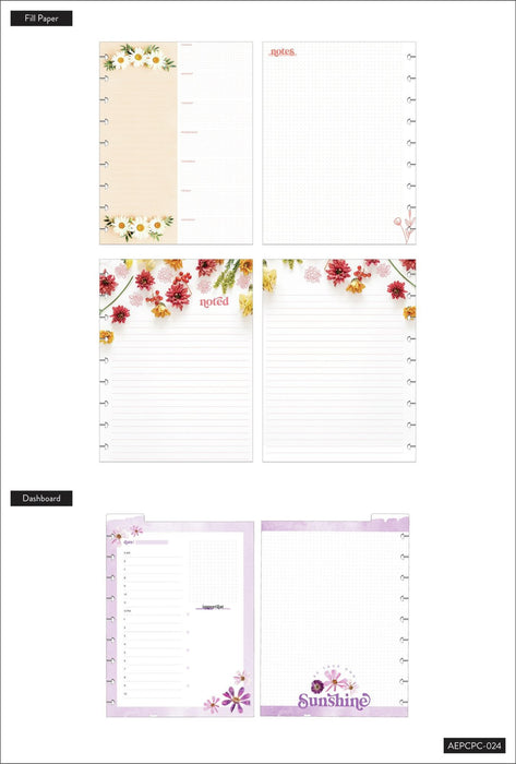 Me & My Big Ideas Happy Planner - Pressed Florals Classic Planner Companion Accessories