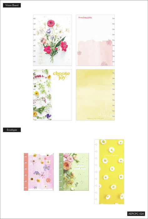 Me & My Big Ideas Happy Planner - Pressed Florals Classic Planner Companion Accessories