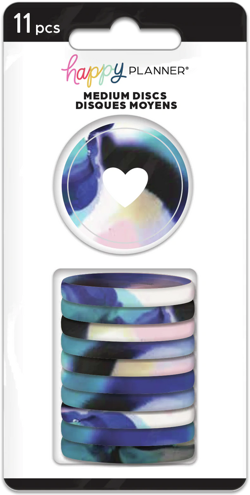 Me & My Big Ideas Happy Planner - Inky Florals Medium Plastic Printed Discs