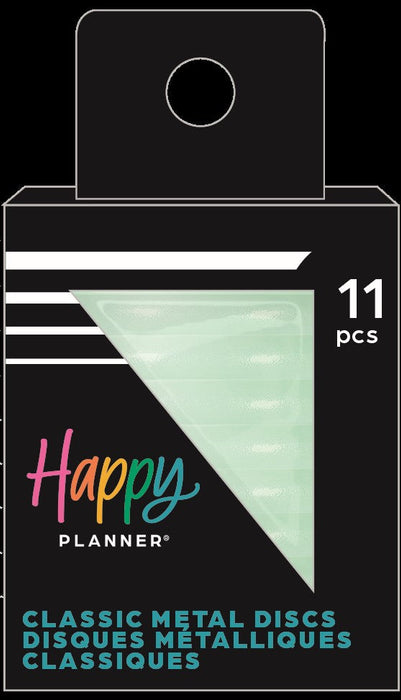 Me & My Big Ideas Happy Planner - Sea Glass Pearl Powder Medium Metal Discs