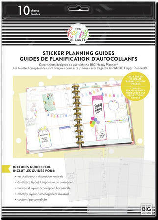 Me & My Big Ideas Happy Planner - Big Clear Sticker Planning Guides