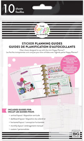 Me & My Big Ideas Happy Planner - Mini Clear Sticker Planning Guides
