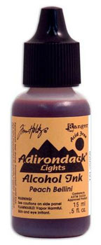 Alcohol Ink Lights - Peach Bellini