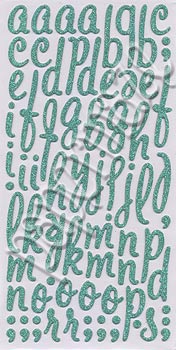 American Crafts Glitter Thickers - Lullaby Aqua