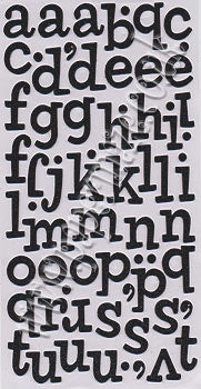 American Crafts Glitter Thickers - Sprinkles Black