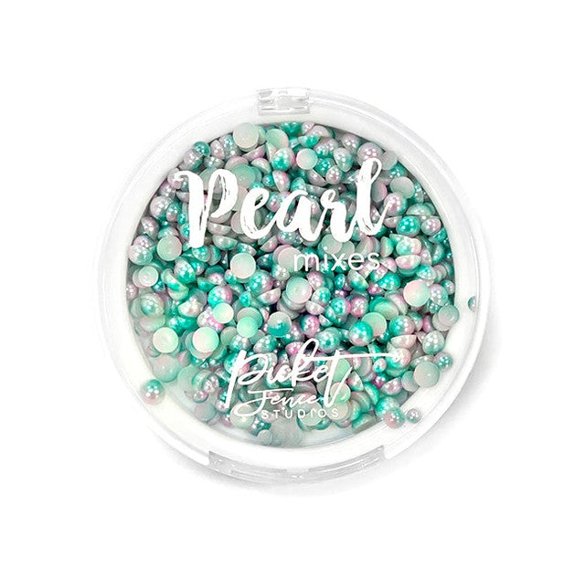 Picket Fence Studios Pearl Mix - Aquamarine & Pale Pink