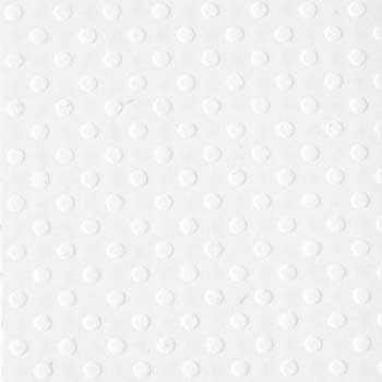 Bazzill 12x12 Dotted Swiss - Salt