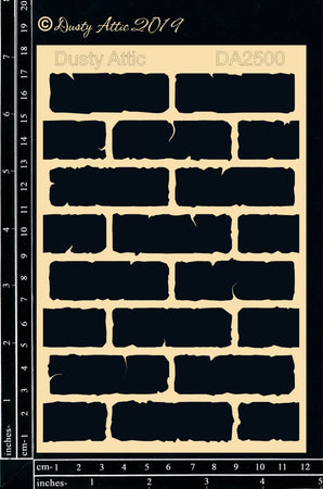 Dusty Attic Stencil - Brick #2