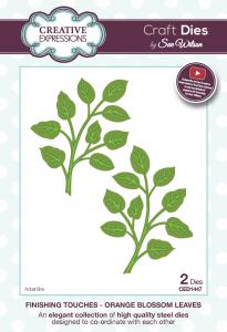 Creative Expressions Craft Die by Sue Wilson - Finishing Touches - Orange Blossom Leaves